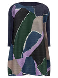 PLEATS PLEASE ISSEY MIYAKE Mehrfarbiges Midikleid aus Polyester