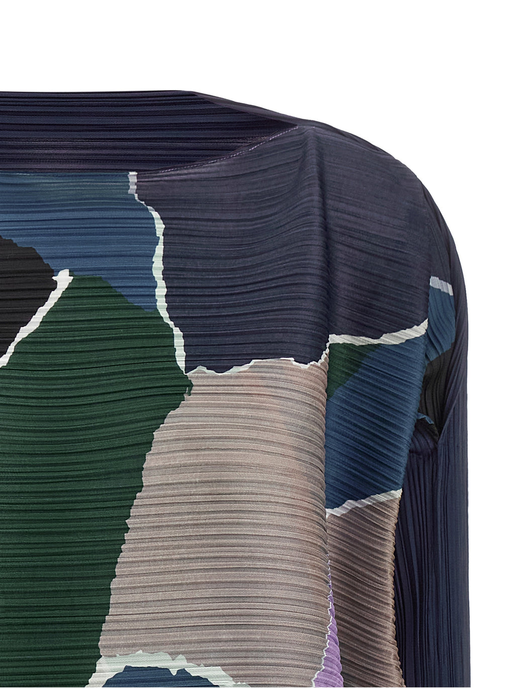 PLEATS PLEASE ISSEY MIYAKE Mehrfarbiges Midikleid aus Polyester