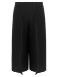 Issey Miyake Schwarze Freizeithose aus Polyester