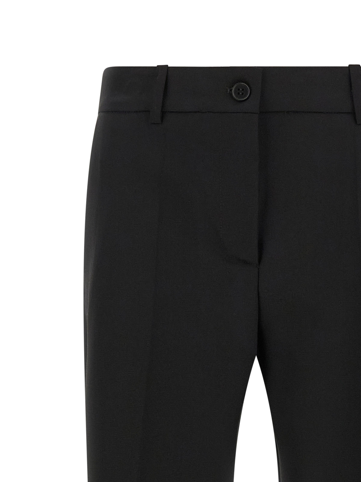 P.A.R.O.S.H. Schwarze Hose aus reiner Schurwolle