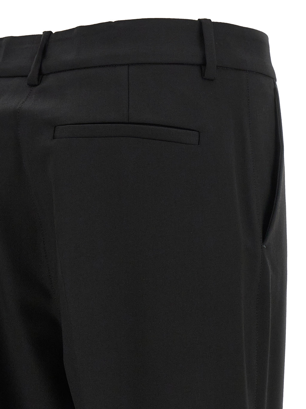P.A.R.O.S.H. Schwarze Hose aus reiner Schurwolle