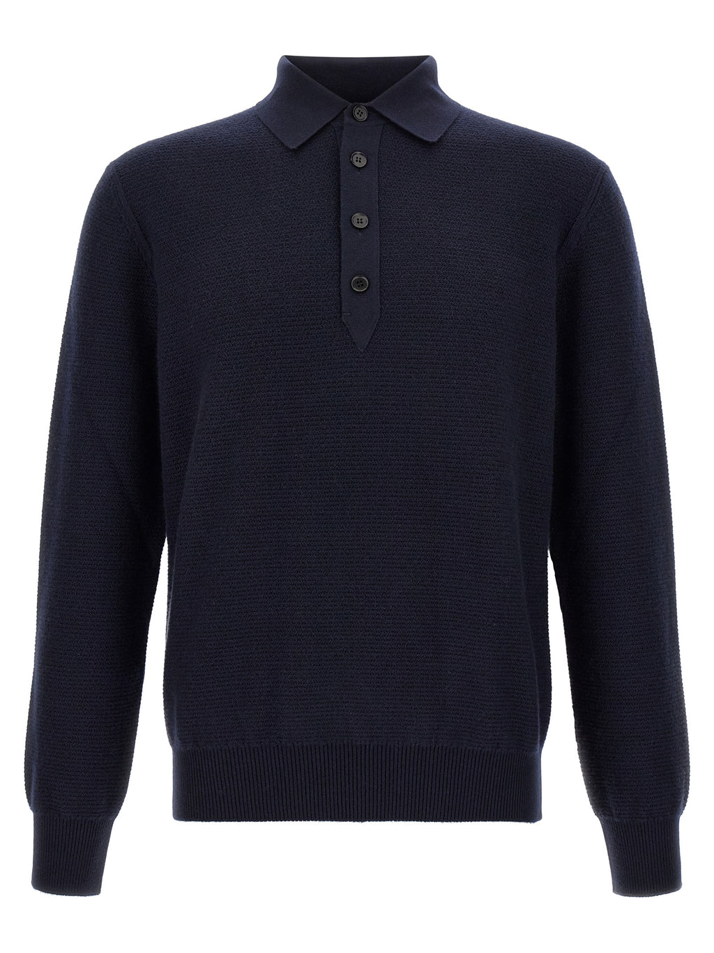 ZEGNA Blaues Kaschmir-Poloshirt