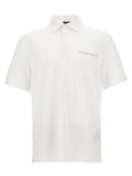 ZEGNA Weißes Poloshirt aus Baumwolle