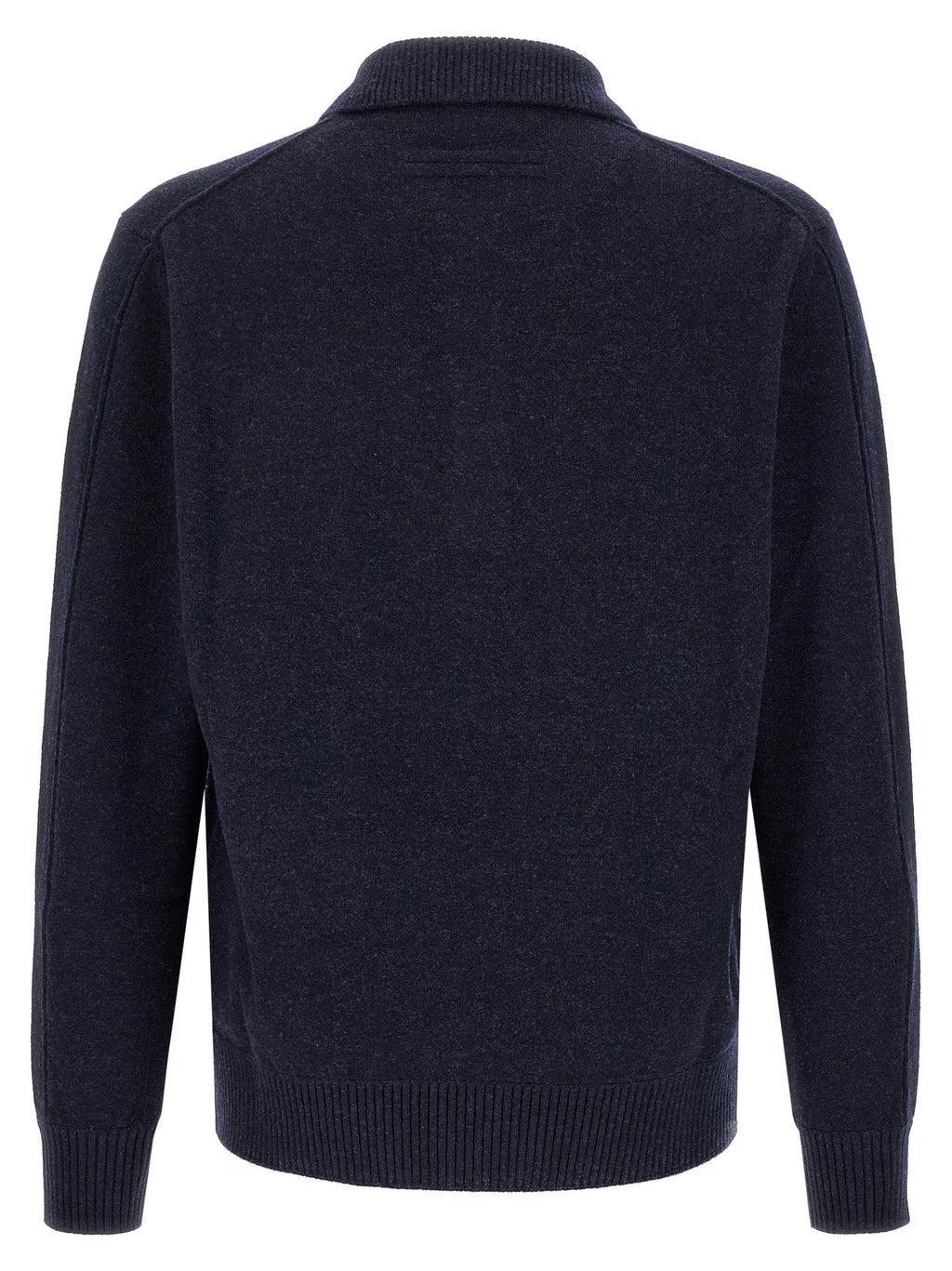 ZEGNA Blaues Woll-Poloshirt