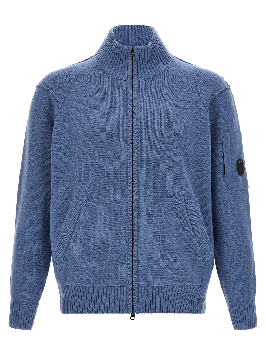C.P. Company Blauer Wollcardigan