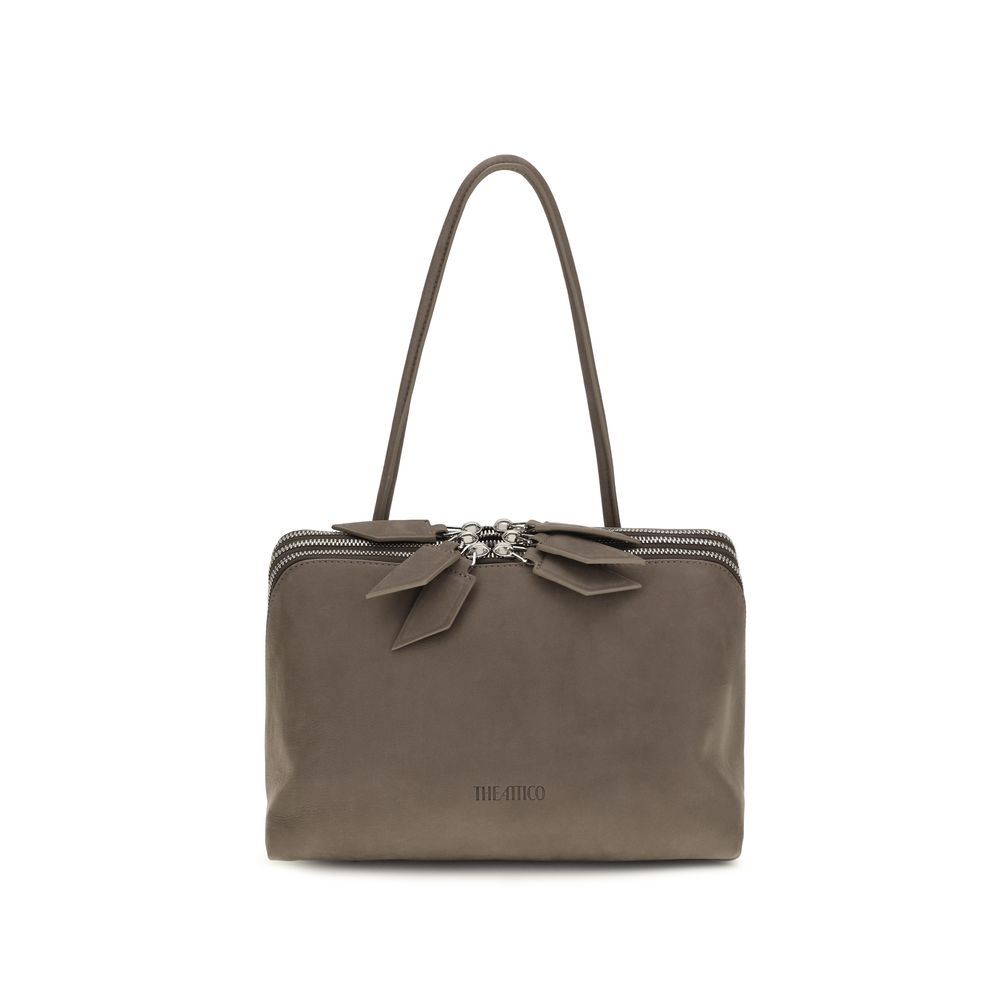 The Attico Graue Bos Taurus Kalbsleder Schultertasche