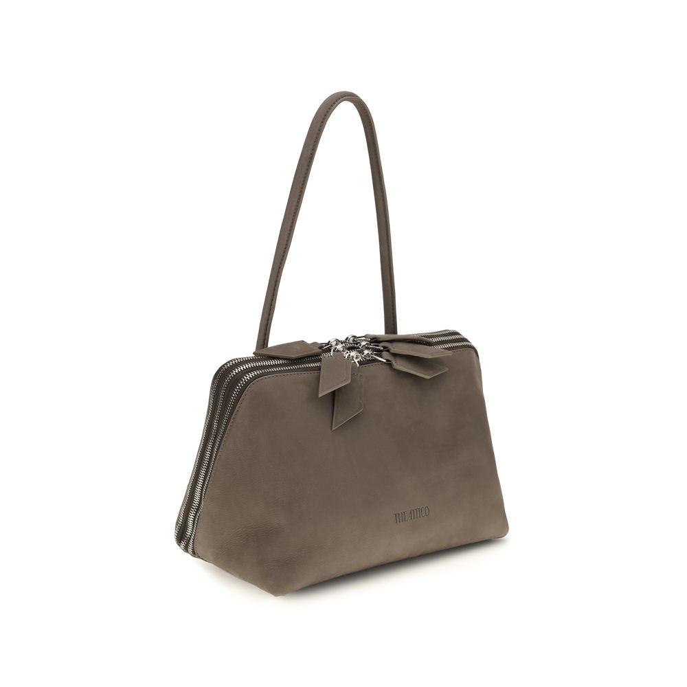The Attico Graue Bos Taurus Kalbsleder Schultertasche