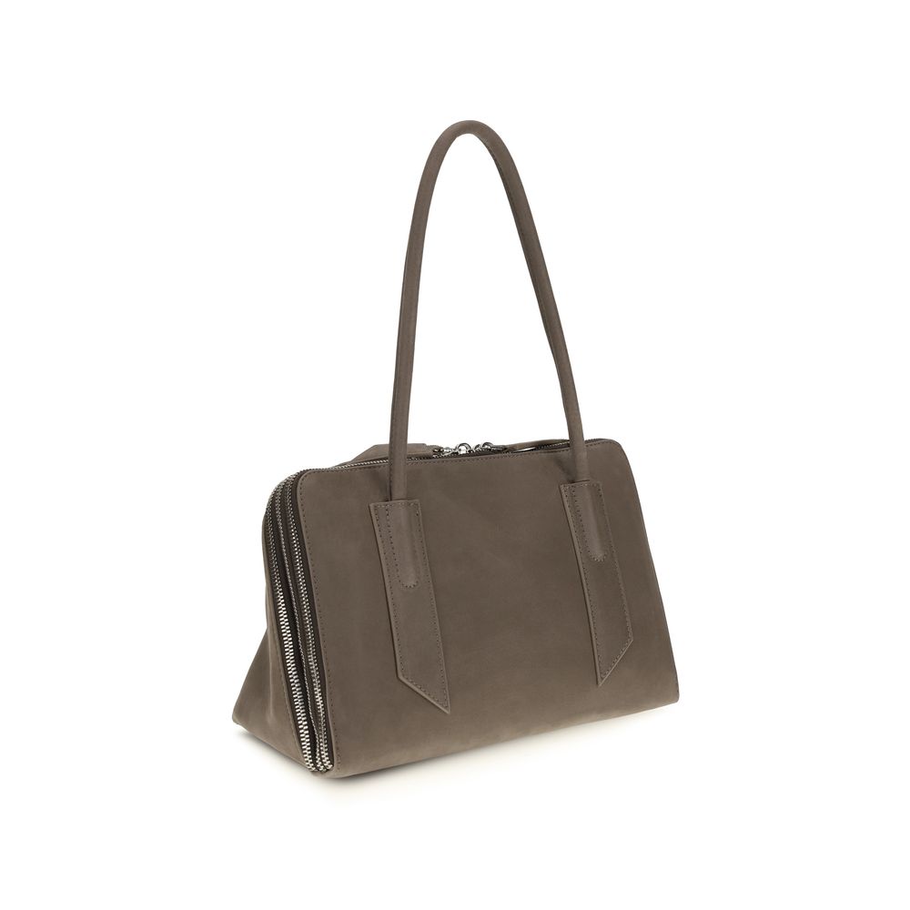 The Attico Graue Bos Taurus Kalbsleder Schultertasche