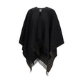 Fendi Schal aus schwarzer Wolle Ovis Aries