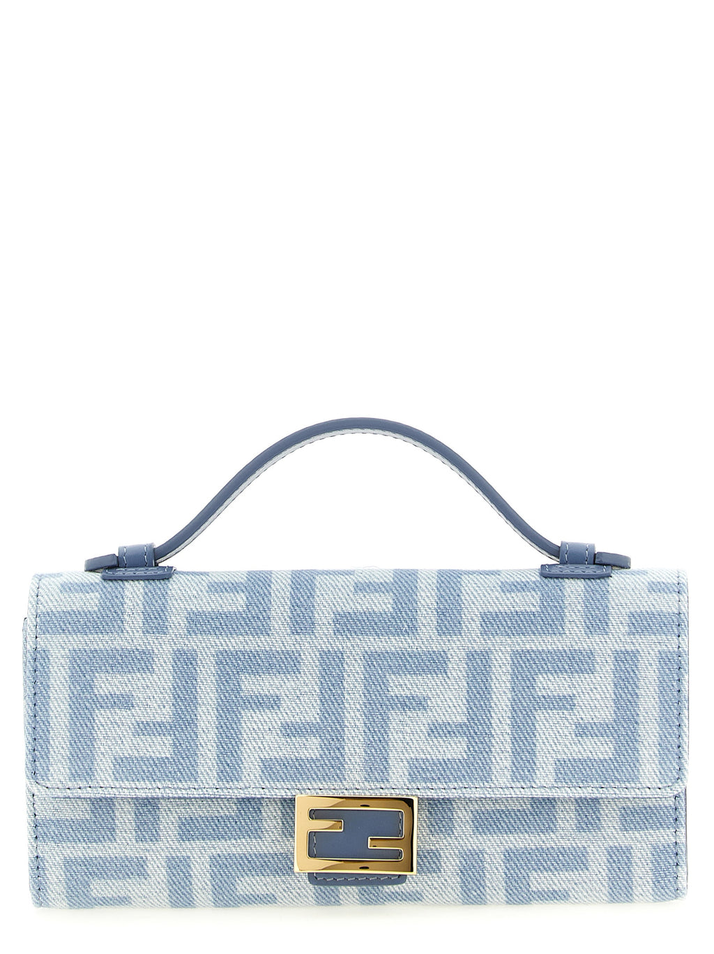 Fendi Blaue Kartenhülle aus Baumwolle