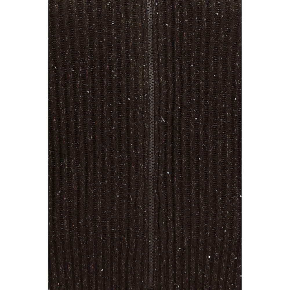 Brunello Cucinelli Brauner Kaschmir-Pullover