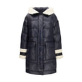 Peuterey Blaue Polyamid-Jacke in voller Länge