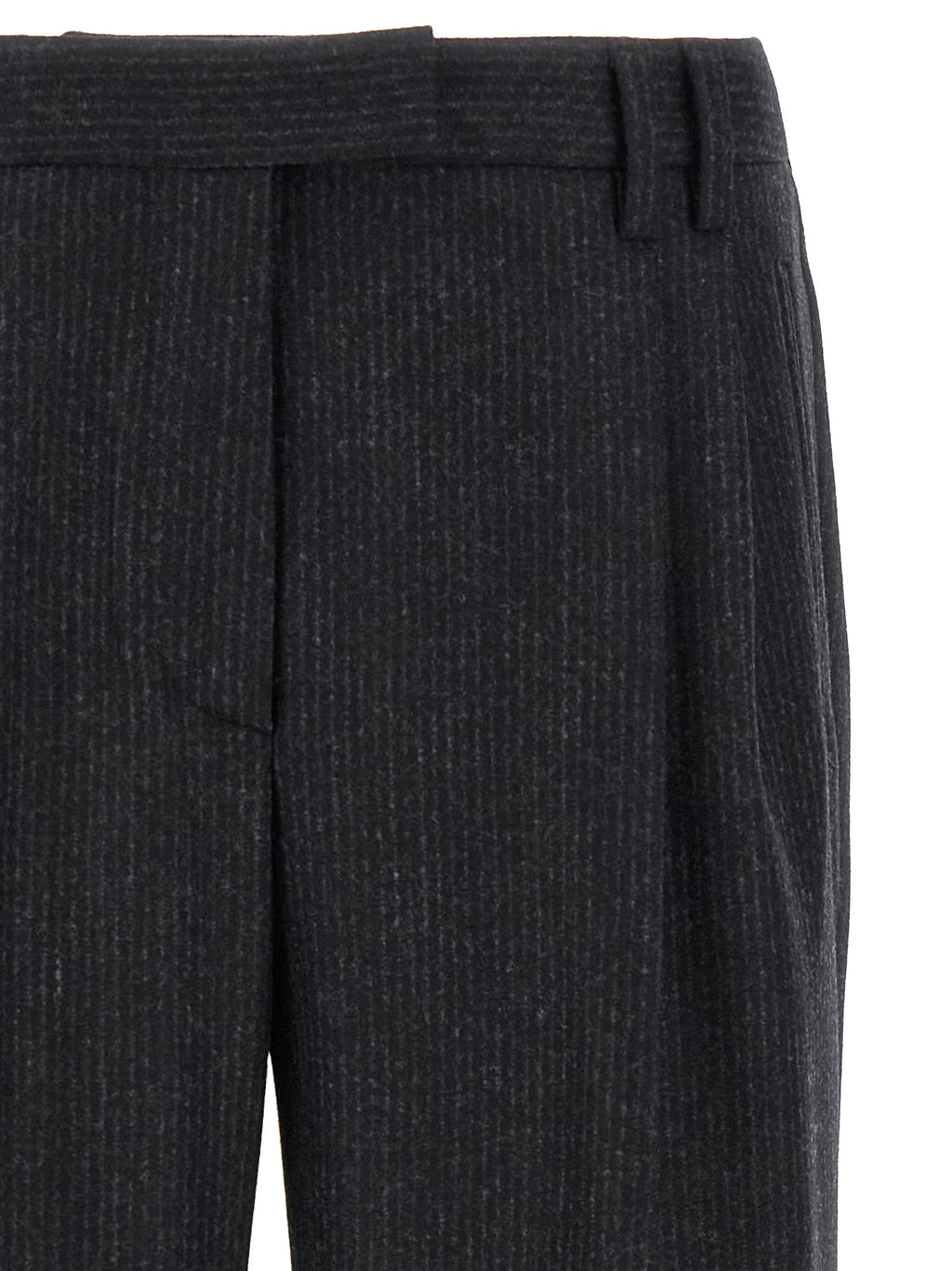 Alberto Biani Graue Woll-Freizeithose
