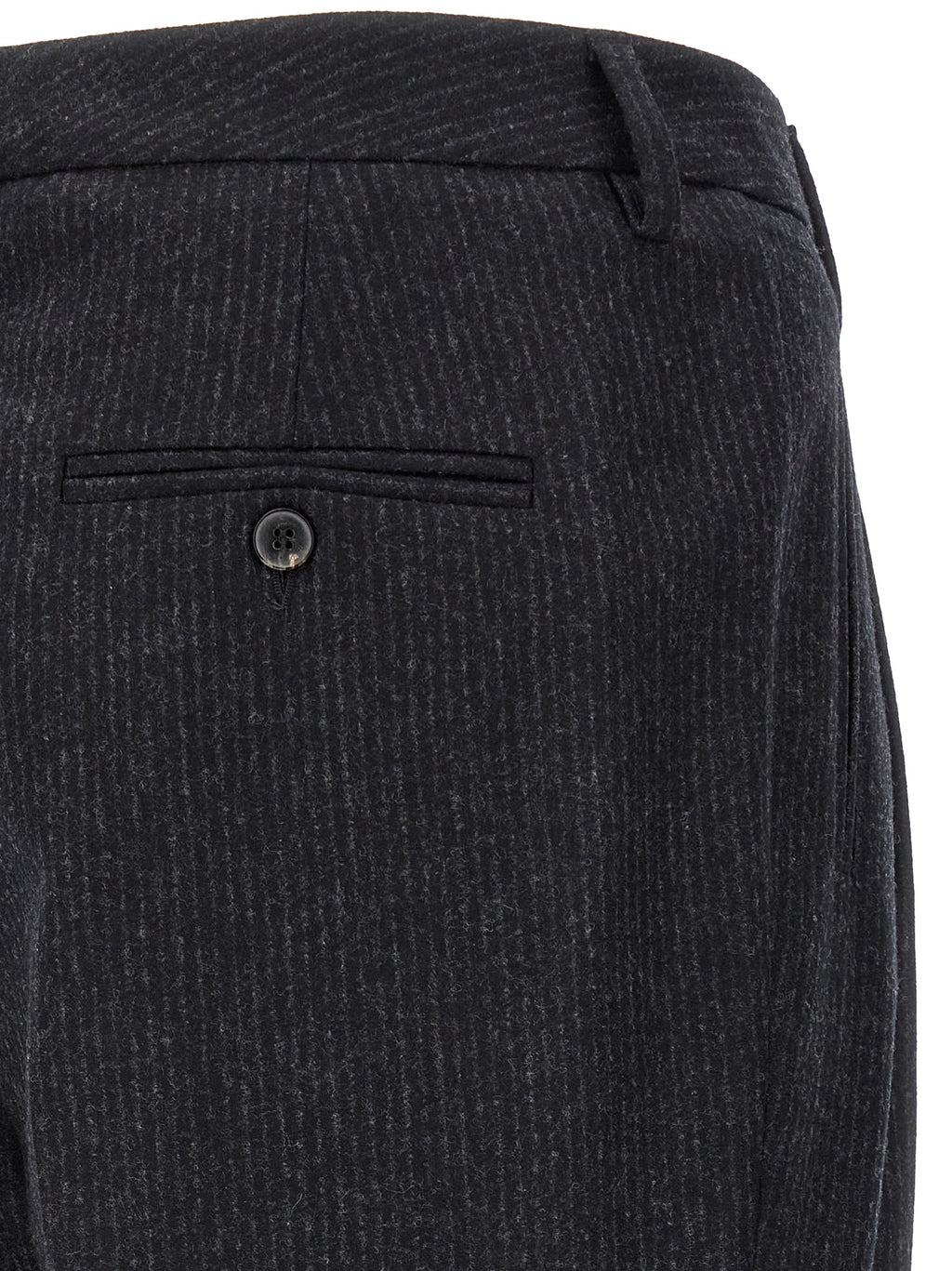 Alberto Biani Graue Woll-Freizeithose