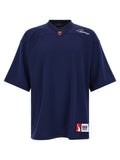 WILLY CHAVARRIA Blaues Polyester-Sportswear-Oberteil