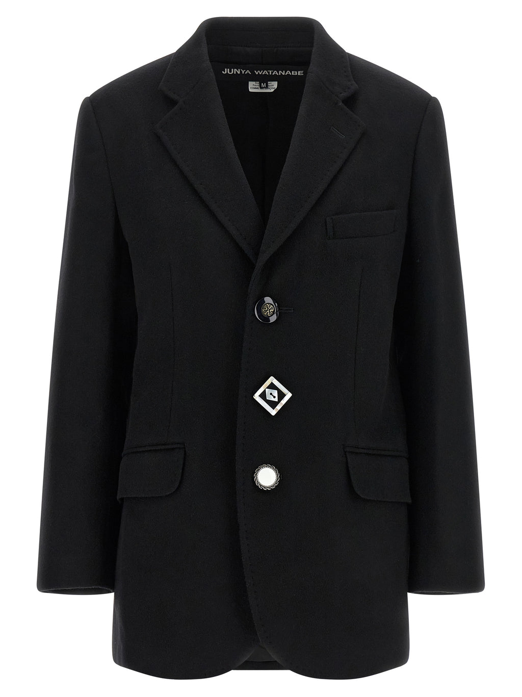 Junya Watanabe Schwarzer Wollmantel