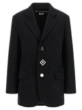 Junya Watanabe Schwarzer Wollmantel
