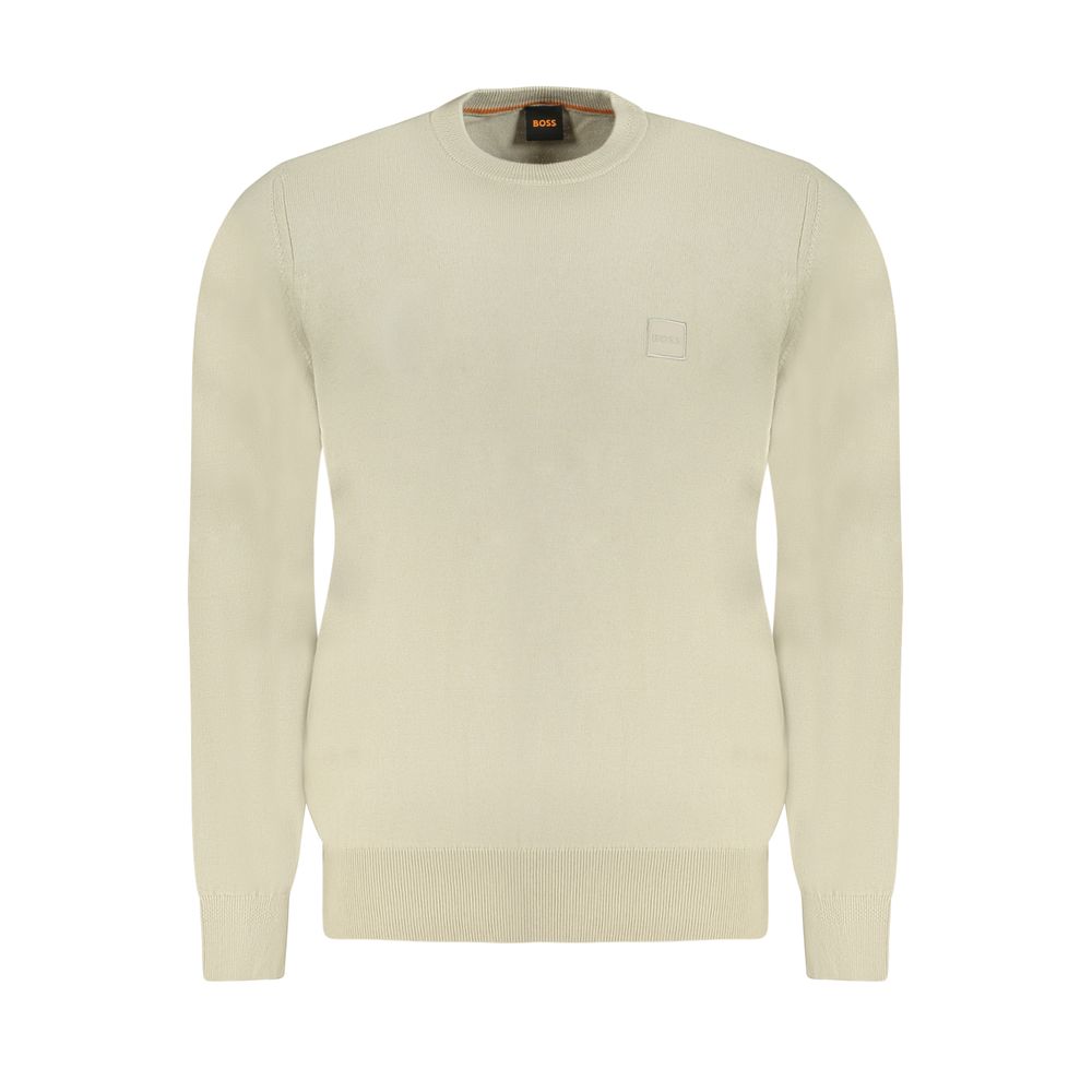 Hugo Boss Beigefarbener Baumwollpullover