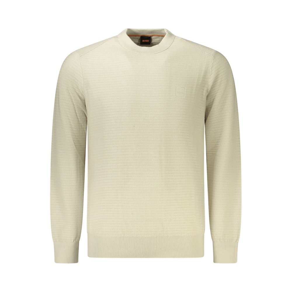 Hugo Boss Beigefarbener Baumwollpullover