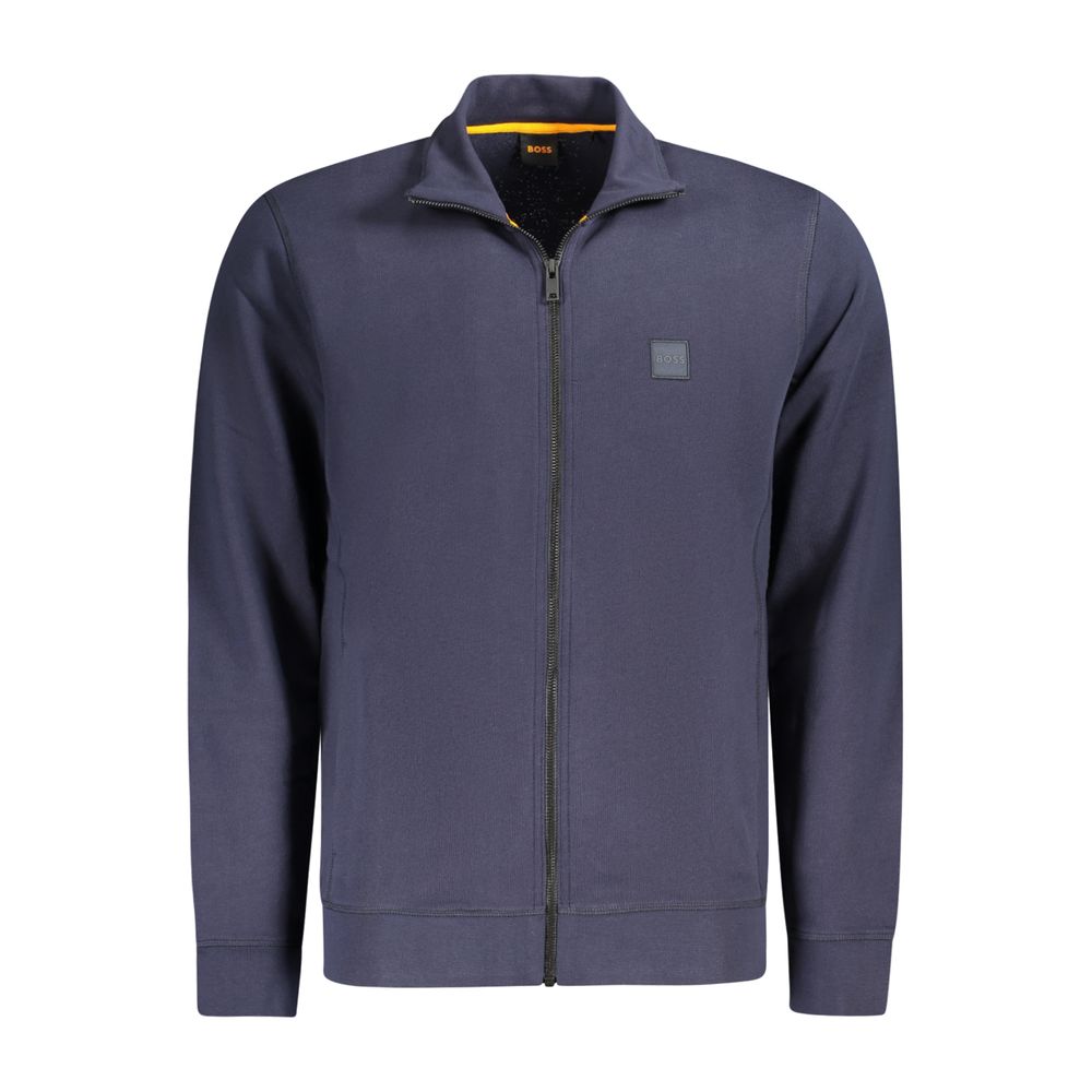Hugo Boss Blaues Baumwoll-Sweatshirt für Herren