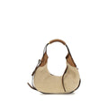 Moschino Beige Lammleder Schultertasche