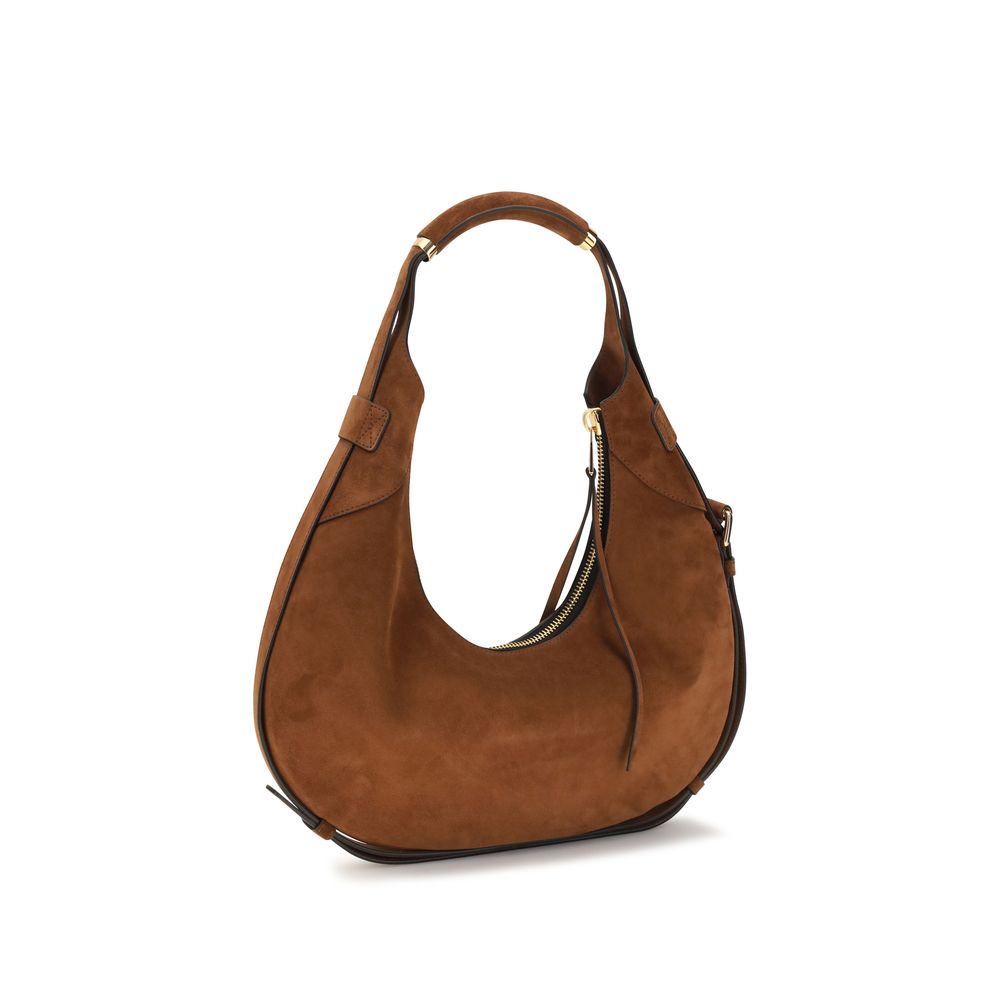 Moschino Braune Kalbsleder-Tasche Bos Taurus