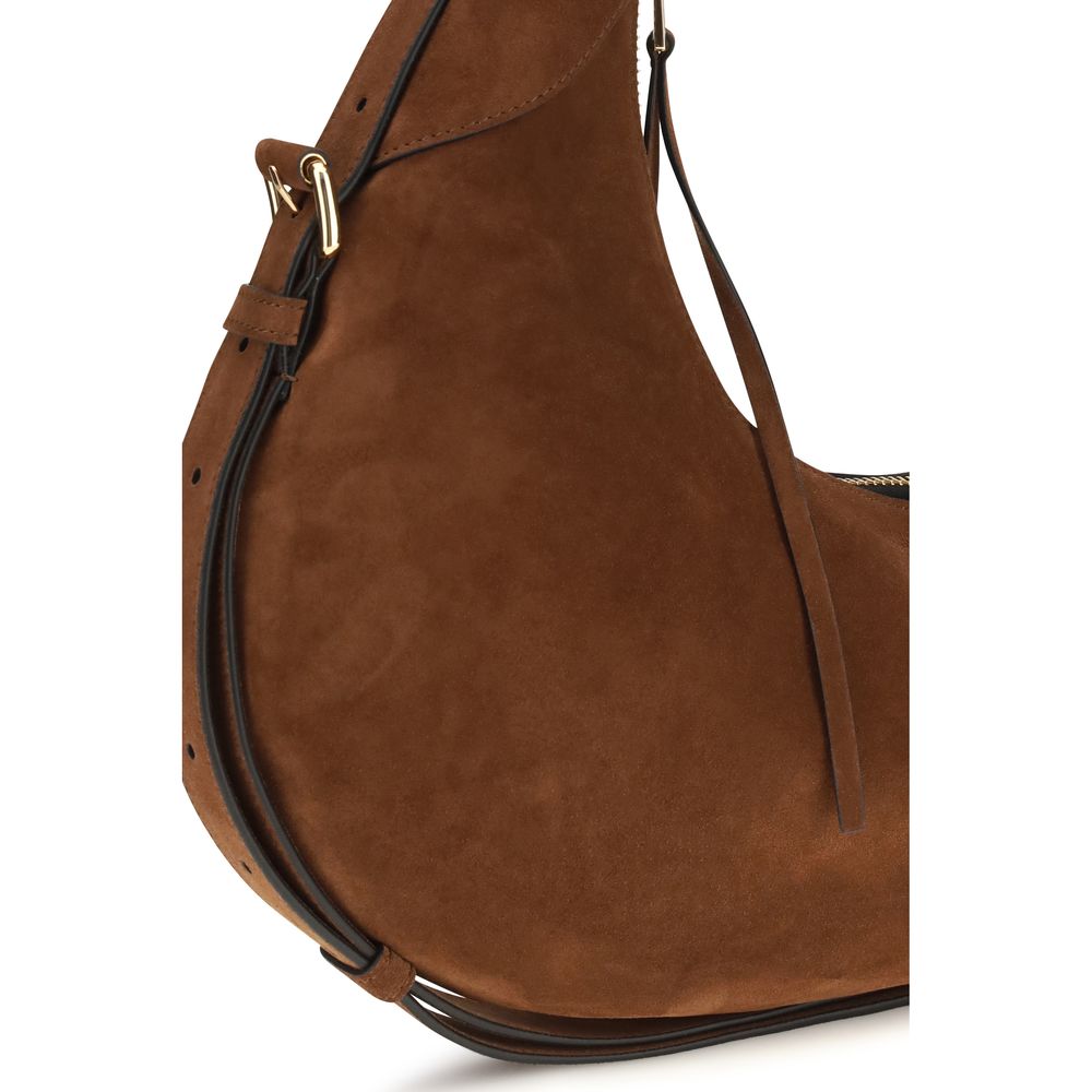Moschino Braune Kalbsleder-Tasche Bos Taurus