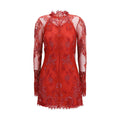 Blumarine Rotes Cocktailkleid aus Polyamid