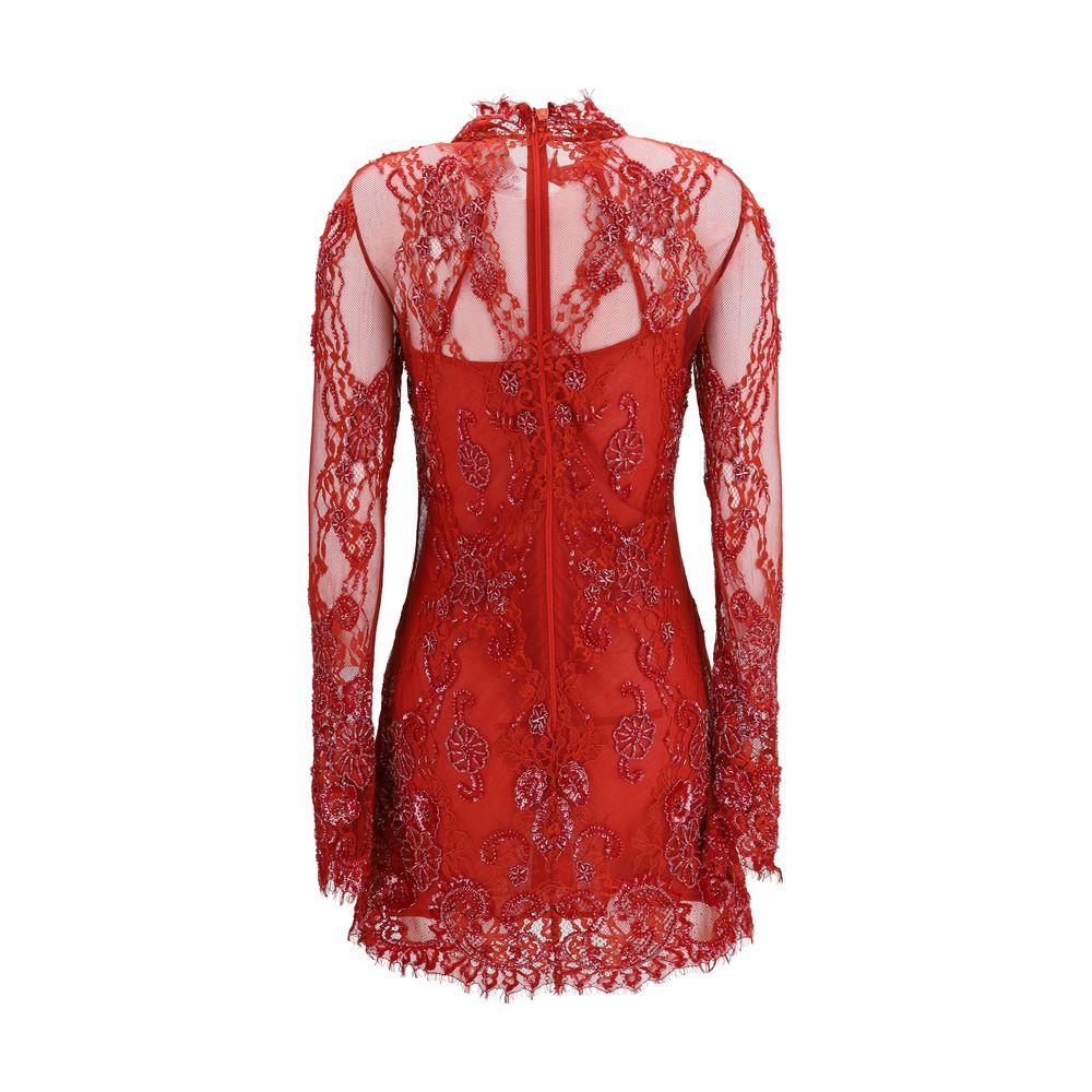 Blumarine Rotes Cocktailkleid aus Polyamid