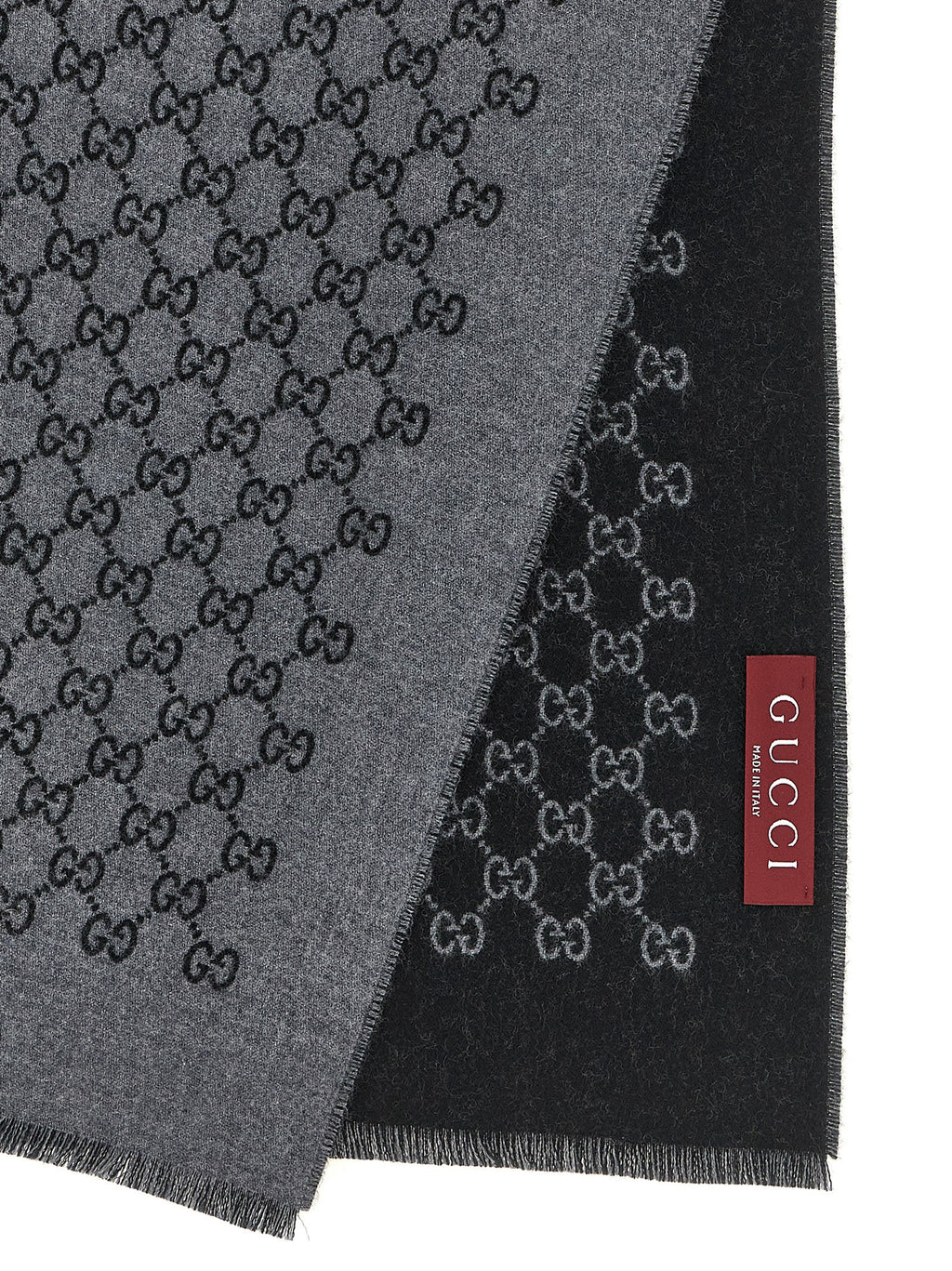 Gucci Grauer Wollschal