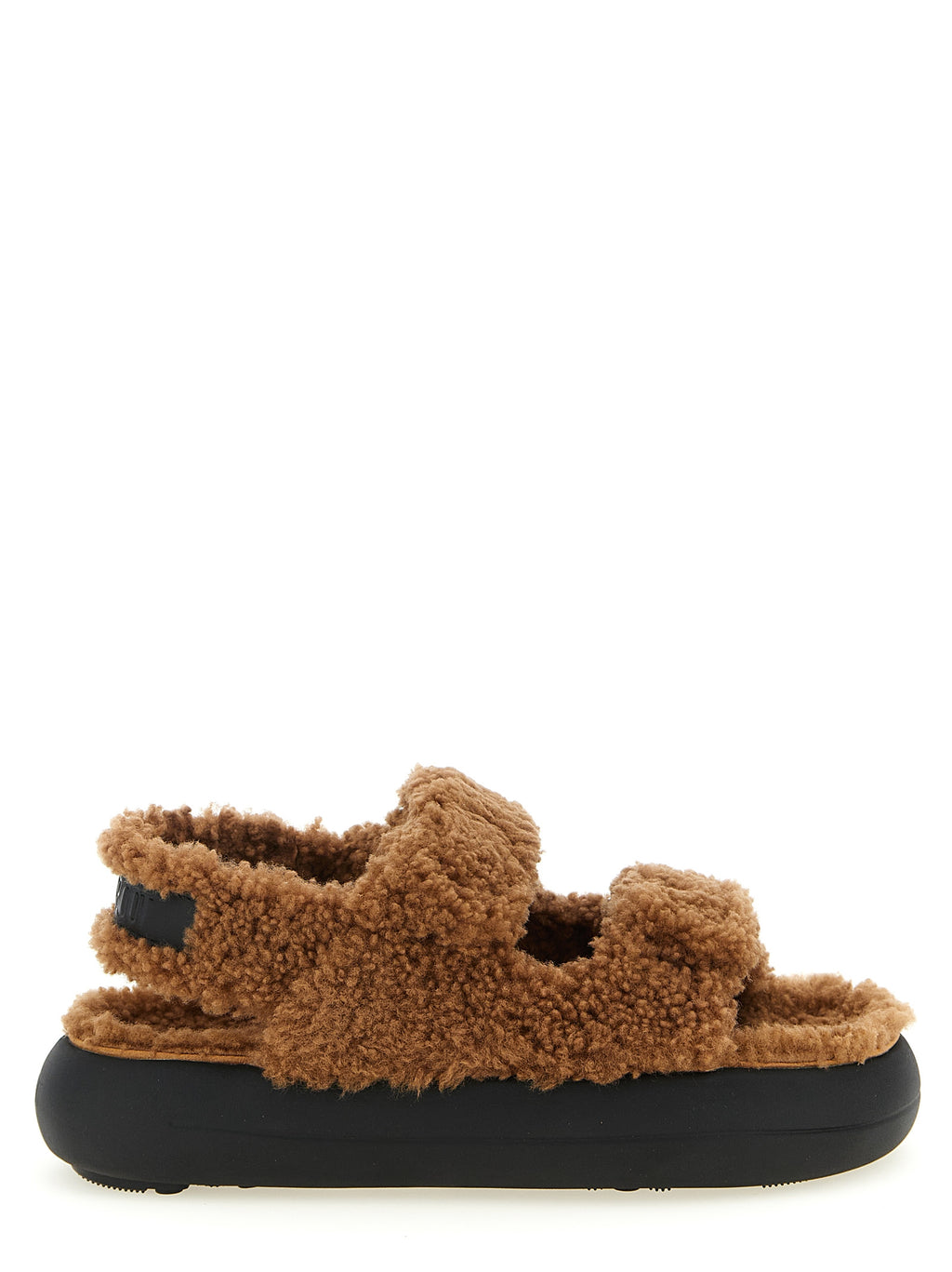 Moon Boot Braune Lammleder-Sandalen