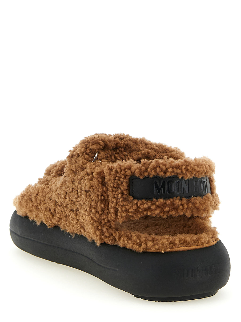 Moon Boot Braune Lammleder-Sandalen