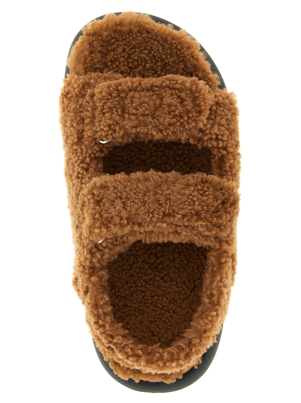 Moon Boot Braune Lammleder-Sandalen