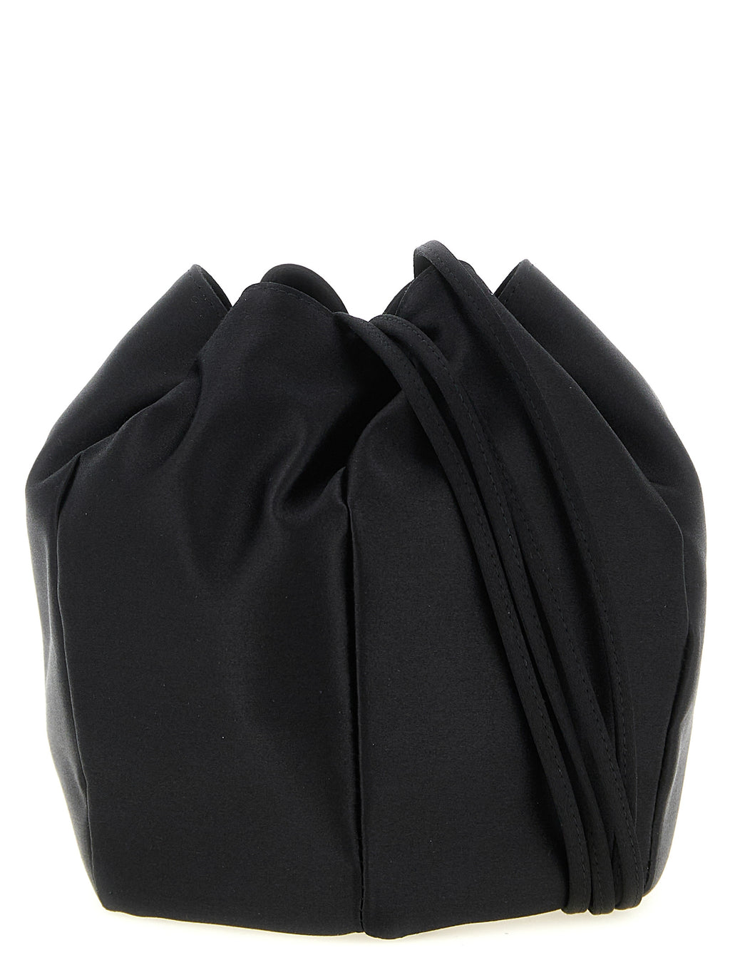 Prada Schwarze Schultertasche aus Viskose