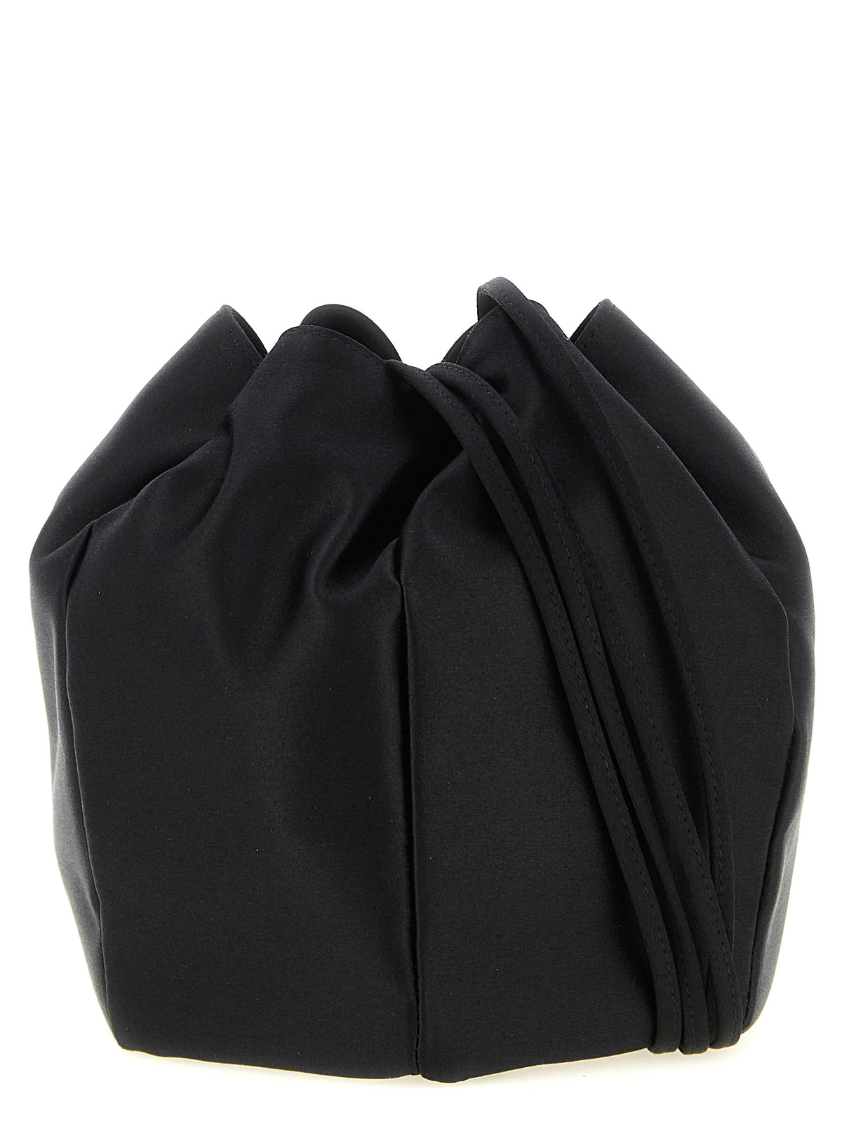 Prada Schwarze Schultertasche aus Viskose
