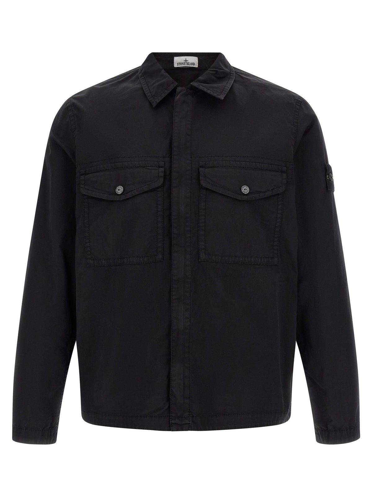 Stone Island Schwarze Baumwollbluse