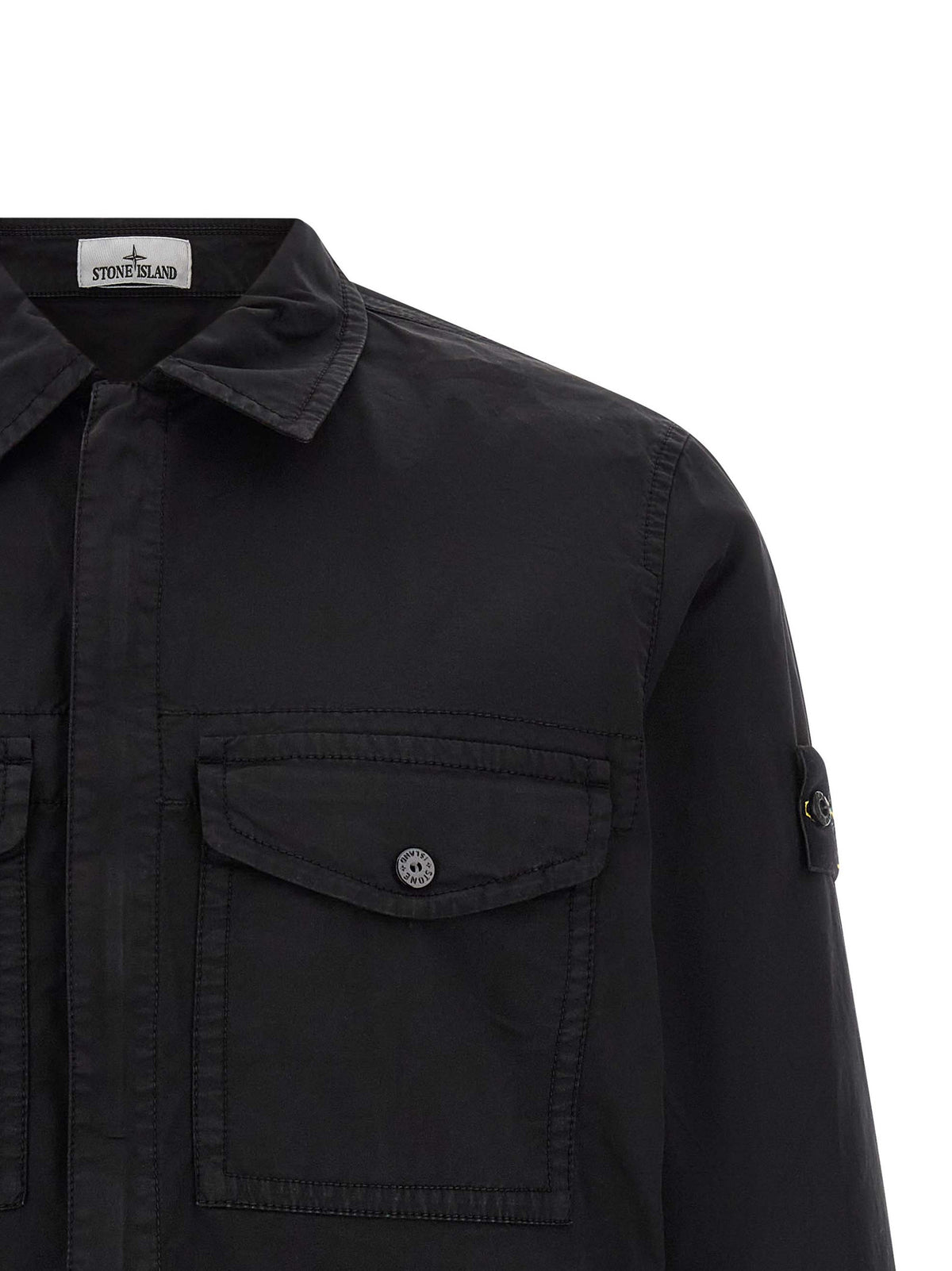 Stone Island Schwarze Baumwollbluse