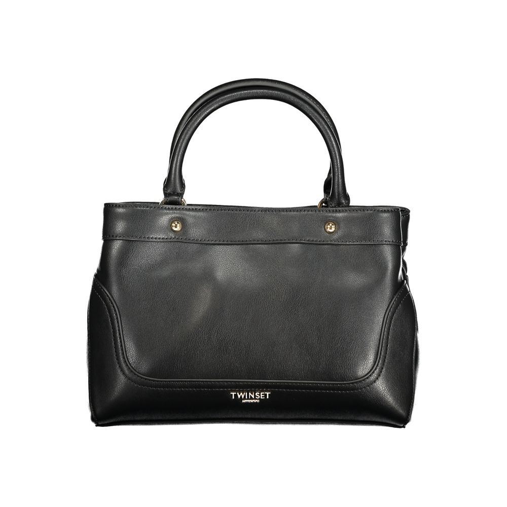 Twinset Schwarze Handtasche aus Polyethylen