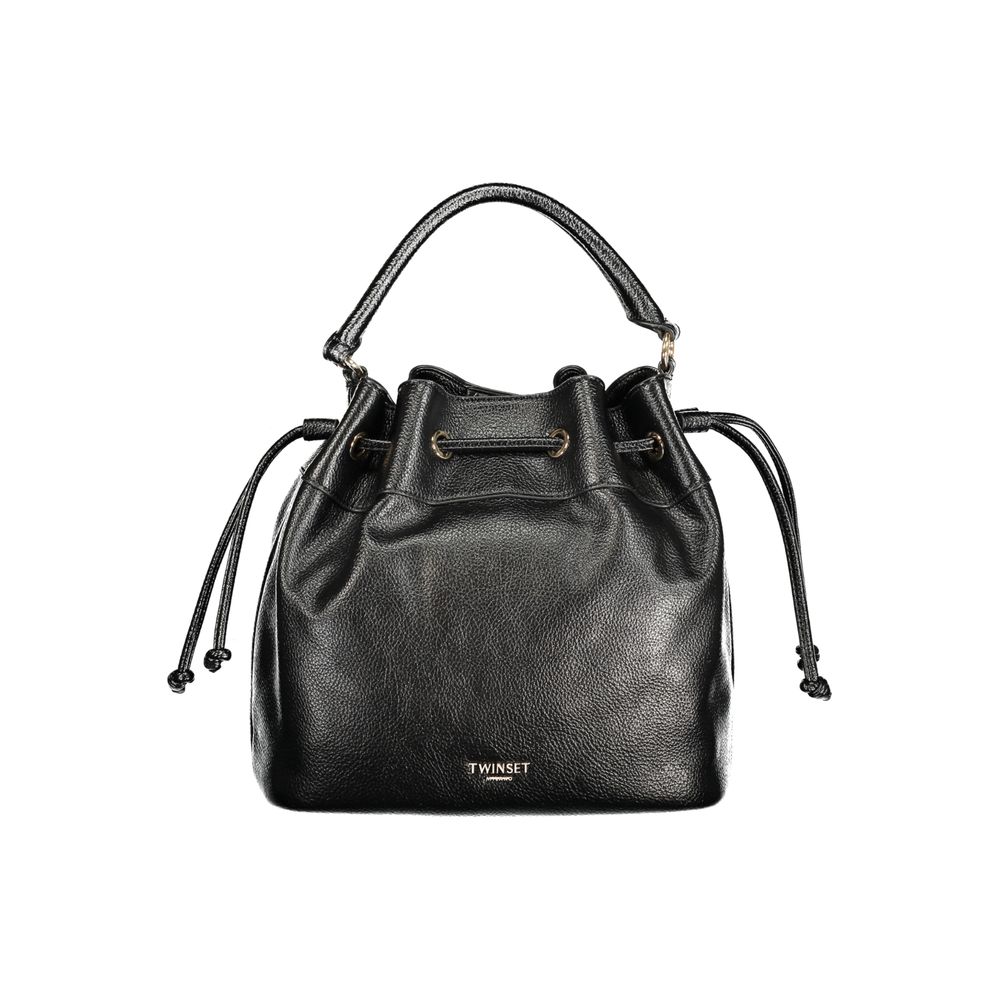 Twinset Schwarze Handtasche aus Polyethylen