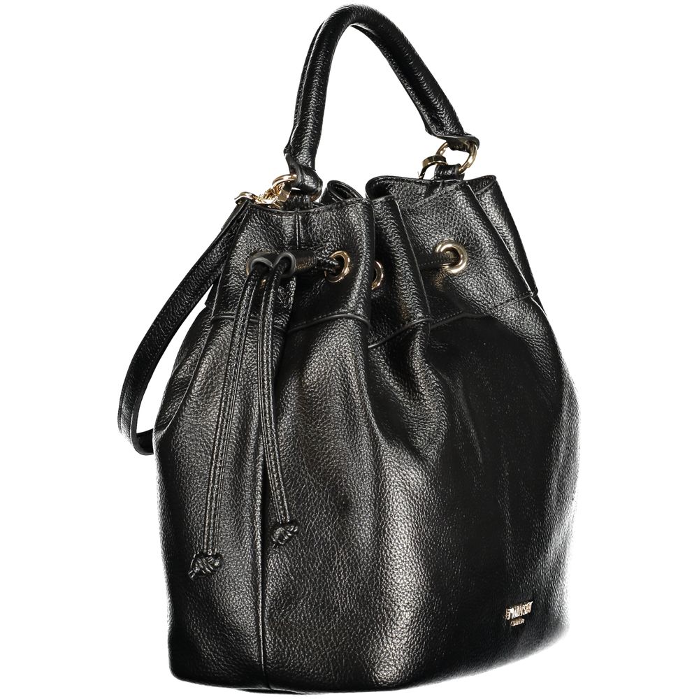 Twinset Schwarze Handtasche aus Polyethylen