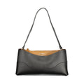 Twinset Schwarze Damen-Tasche aus Polyurethan mit Fächern und Mittelfach
