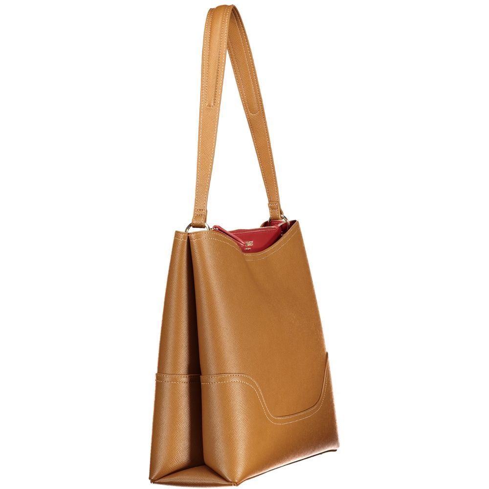 Twinset Braune Damenhandtasche aus Polyurethan