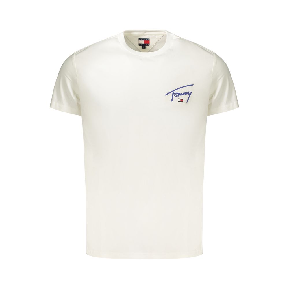 Tommy Hilfiger Weißes Herren-T-Shirt aus Baumwolle