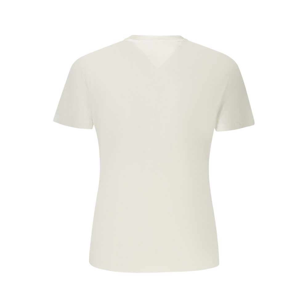 Tommy Hilfiger Bianco Cotton Damen T-Shirt