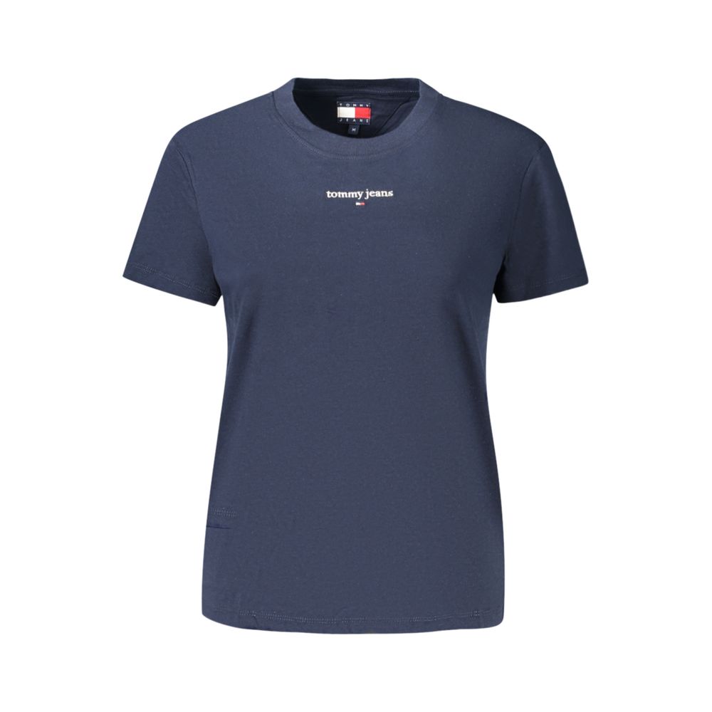 Tommy Hilfiger Blaues Baumwoll-T-Shirt für Damen