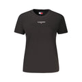 Tommy Hilfiger Schwarzes Baumwoll-T-Shirt für Damen