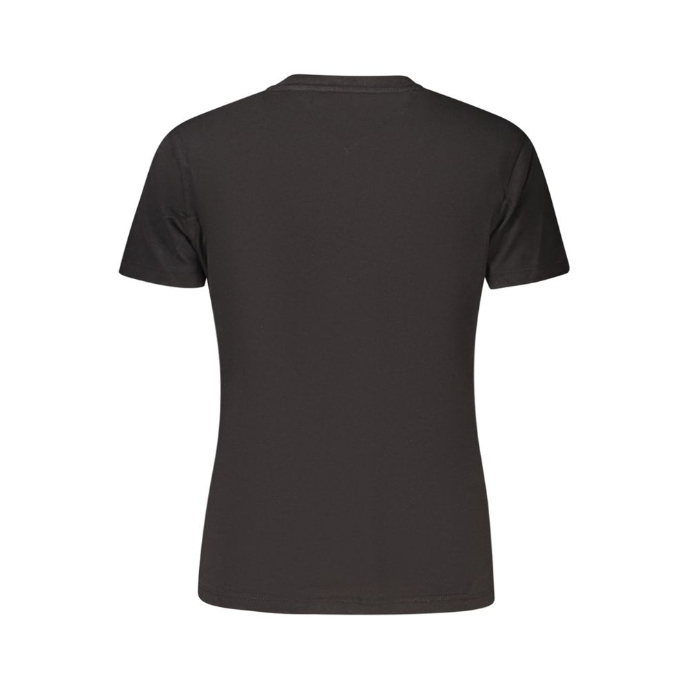 Tommy Hilfiger Schwarzes Baumwoll-T-Shirt für Damen