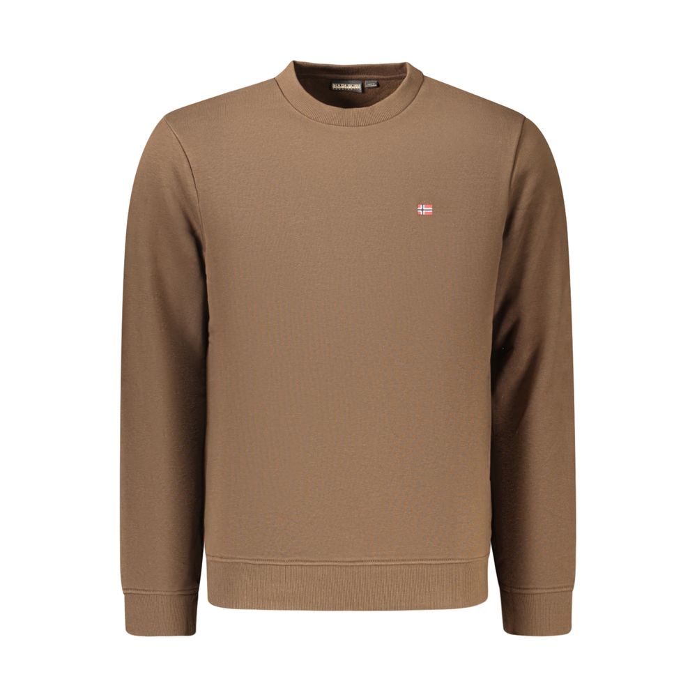 Napapijri Braunes Baumwoll-Sweatshirt für Herren