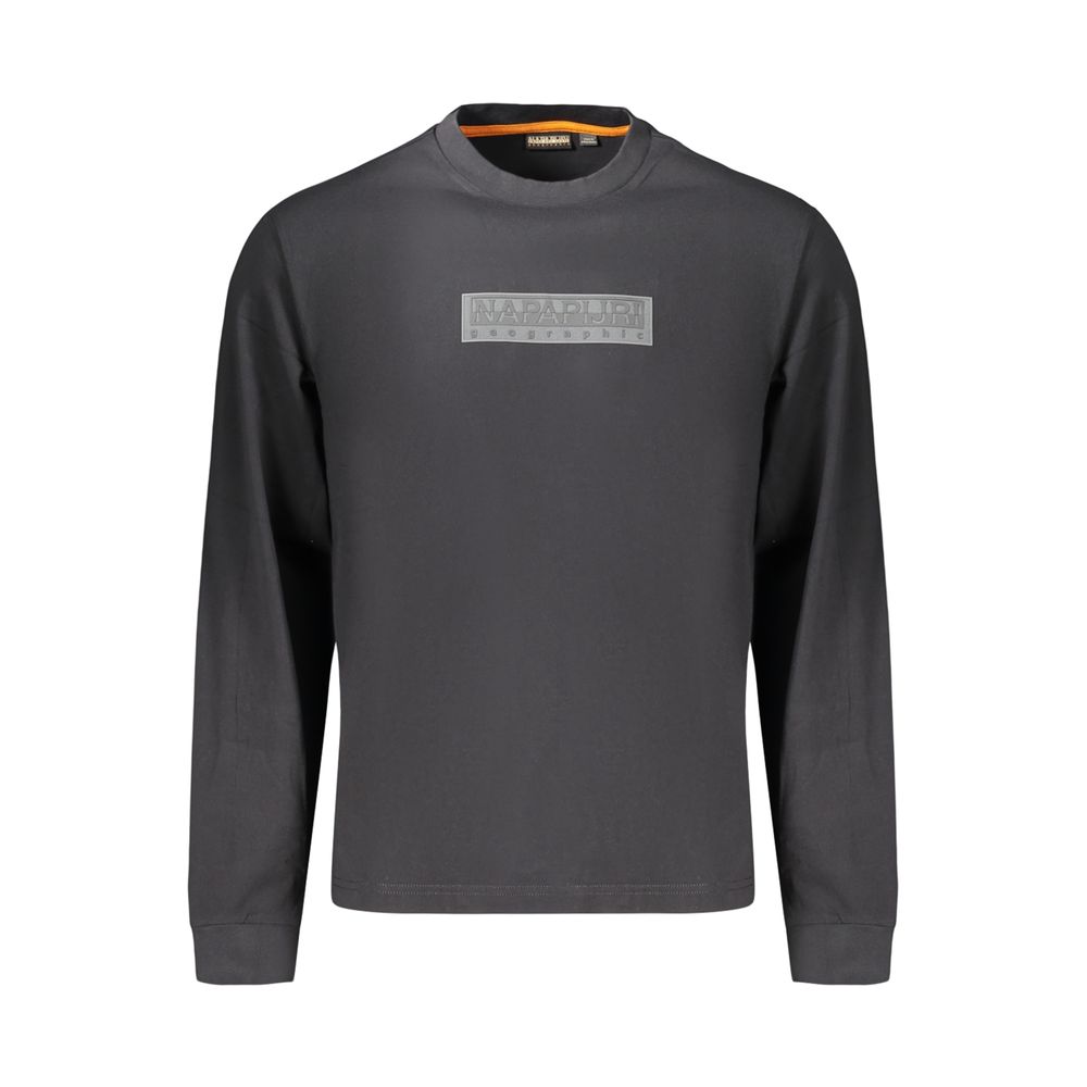 Napapijri Schwarzes Baumwoll-T-Shirt für Herren