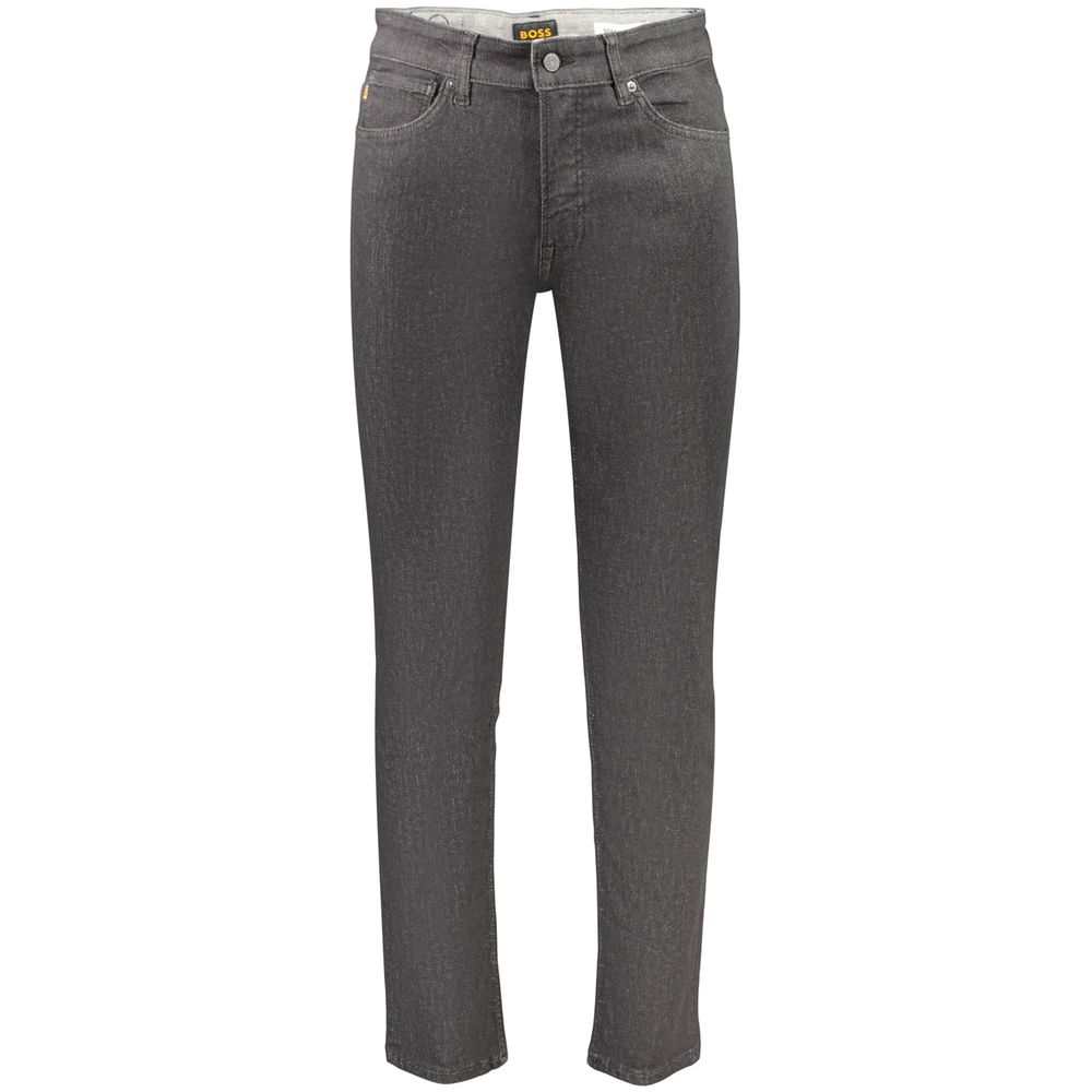 Hugo Boss Schwarze Herrenjeans aus Baumwolle